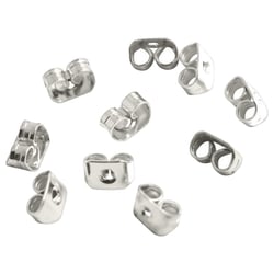 100 FERMOIRS papillon BOUCLES D'OREILLES metal argente - creation bijoux perles