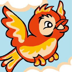 LUC - Kit canevas Soudan Oiseau 20x20cm