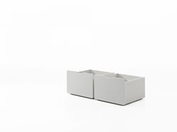 2 tiroirs de rangement pour lit blanc - Vipack