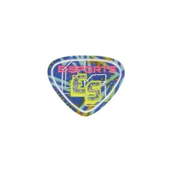 Lot de 3 écussons thermocollants sport fluo e-sports 6x4cm