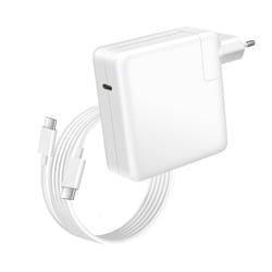 Avizar Chargeur pour Lenovo ThinkPad T14 / T15 Carbon Gen 8-11 USB-C 96W + Câble 1,8m Blanc
