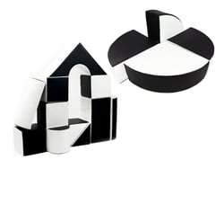 Set de 15 blocs en mousse le jeu noir – blanc - Velinda