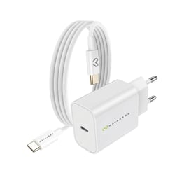 Mayaxess Chargeur Secteur pour Galaxy Z Flip 5 20W + Câble USB-C 1m Blanc