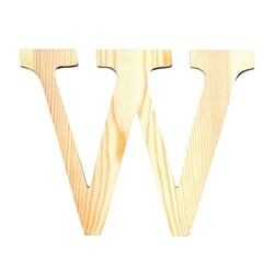 Lettre W - 11.5 cm - bois - Artemio
