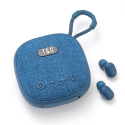 Mini Enceinte Bluetooth 2 En 1 Avec Écouteurs TWS Autonomie Longue Portée 10M Vert YONIS