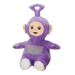 Peluche télétubbies violet - tinky winky 25 cm - doudou licence