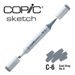 Copic - Marqueur à l'alcool Copic Sketch C6 Cool Gray No.6