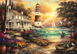 Puzzle 500 pièces - Chuck Pinson - Cottage by the Sea - Grafika