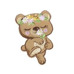 Ecusson thermocollant animaux mignons ours 6cm x 4cm