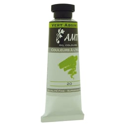 Peinture à l'huile fine en tube vert absinthe 45ml - Amt