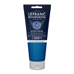 Peinture acrylique - Bleu de ceruléum - 065 - Fine - Lefranc Bourgeois - Tube 200ml