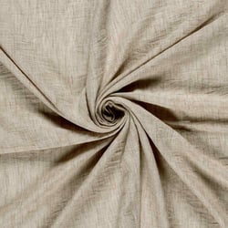 Tissu Polyester aspect Lin uni chiné Naturel