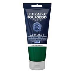 Peinture acrylique - Vert émeraude - 529 - Fine - Lefranc Bourgeois - Tube 80ml