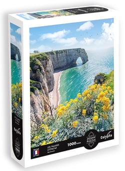 Puzzle 1000 pieces - Les falaises d etretat Normandie - Calypto -
