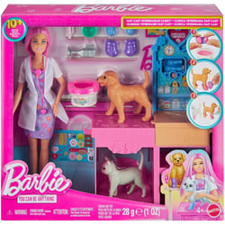 Barbie - Poupée et ensemble pour clinique vétérinaire