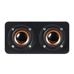 Enceinte Bluetooth Bois Design Élégant Son Puissant Autonomie 1500mAh Noir YONIS