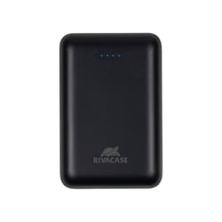 Rivacase Powerbank 10000mAh Compact Type-C Input Output 2 USB-A Noir