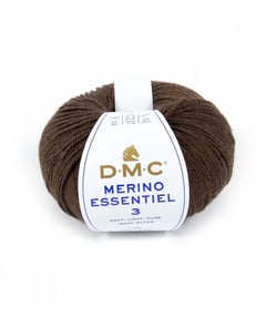 Pelote de laine Merino Essentiel 3 - DMC - Certifié Oeko-Tex 954 Marron