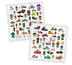 STICKERS TEXTURES - Le monde des CRAZY MOTORS - Djeco