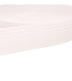 Sangle aspect naturel extensible blanc au mètre
