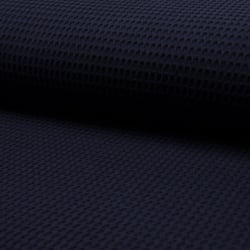 Tissu Nid d'abeille Bleu marine