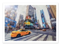 Affiche 30 x 40 cm - Sunlight in Times Square - Manjik Pictures