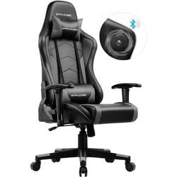 Chaise gaming ergonomique GTPLAYER Music - PU - Noir/Gris - 84 x 65 x 29 cm
