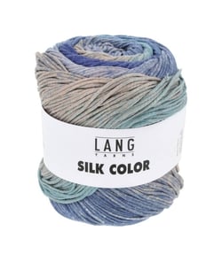 Pelote exceptionnelle de soie SILK COLOR - 100 GR - Lang Yarns 07 Bleu