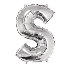 Ballon Lettre S, 40cm, 1pce. , argent