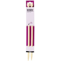 2 Aiguilles À Tricoter En Bambou 35 cm - Ø 10 mm