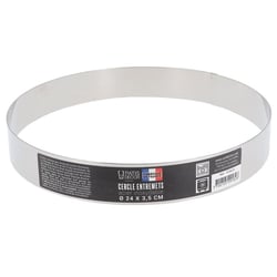 Cercle à entremets inox H 3,5 cm Ø 24 cm