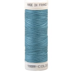 Fil à coudre polyester 100m made in France - bleu delphinium 326