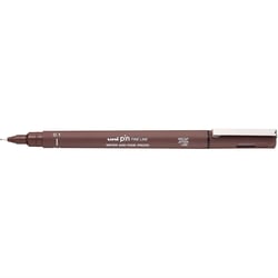 Lot de 12 feutres techniques permanents pointe ogive 0,1 mm - UNI-BALL - Sépia