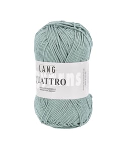 Fil à tricoter 100% coton QUATTRO - Lang Yarns 72 Bleu