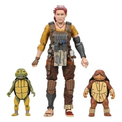 Les Tortues Ninja The Last Ronin The Lost Years - Figurine Synja Grammy April with Baby Yi & Moja 18 cm - Neca