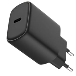 Jaym Chargeur Secteur Rapide USB-C 20W 3A Power Delivery et PPS Noir