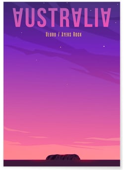 Poster Australie | A3 : 29,7x42cm