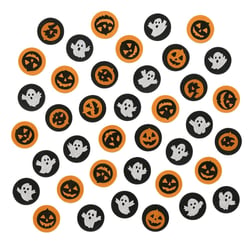 Pack de 300 Confettis Halloween Citrouilles et Fantômes en Papier pour Décoration de Table