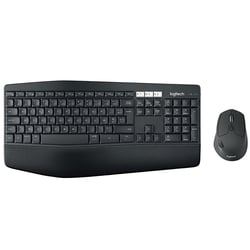 Ensemble clavier et souris - Logitech - Noir - Sans fil - AZERTY Français