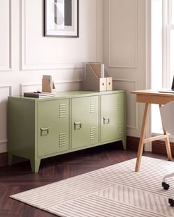 Armoire de bureau Acier Vert CARDIFF - Beliani