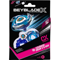 Toupie beyblade x courage dran s 6-60v cx - type attaque - pack toupie et lanceur - hasbro g1677