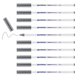 Lot de 10 feutres textiles 4600 - EDDING - Gris - Pointe 1 mm