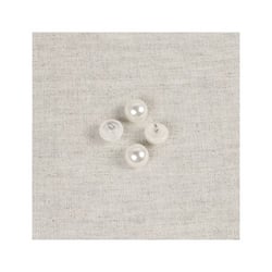 Bouton demi-perle blanc