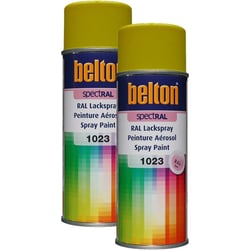 Lot de 2 sprays de peinture Belton Spectral RAL1023 Jaune signalisation 400ml