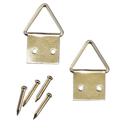 Crochets en laiton, hauteur 14 mm, 10 pces