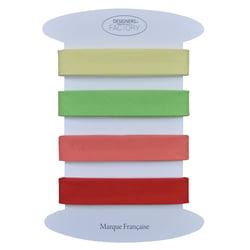 Lot de 4 Biais coton unis - 2 mètres par couleur - designers-factory (Lot A)