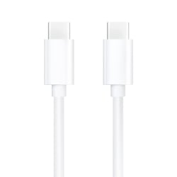 Mayaxess Câble iPhone 16 / 15 USB-C vers USB-C 20W 1 mètre Blanc