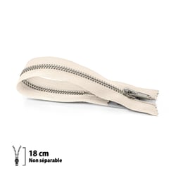 Fermeture éclair Z16 - 18 cm - Non Séparable