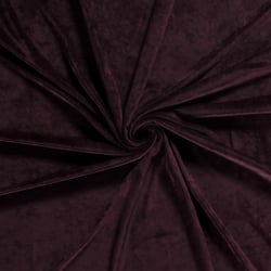 Tissu Velours d'ameublement extensible Alcéa uni Bordeaux