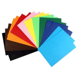 Papier épais de couleur 220g/m² A4 10 couleurs assorties
